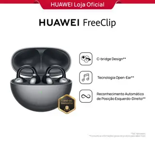 HUAWEI FreeClip | Fone de Ouvido Bluetooth Sem Fio | C-bridge Design | Tecnologia Open-Ear